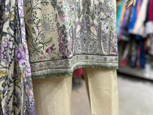 LAWN PRINTED 3 PIECE