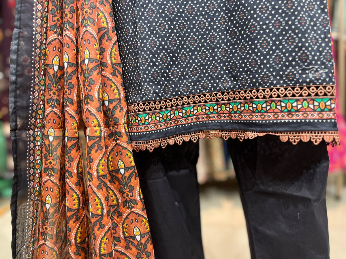 LAWN PRINTED 3 PIECE