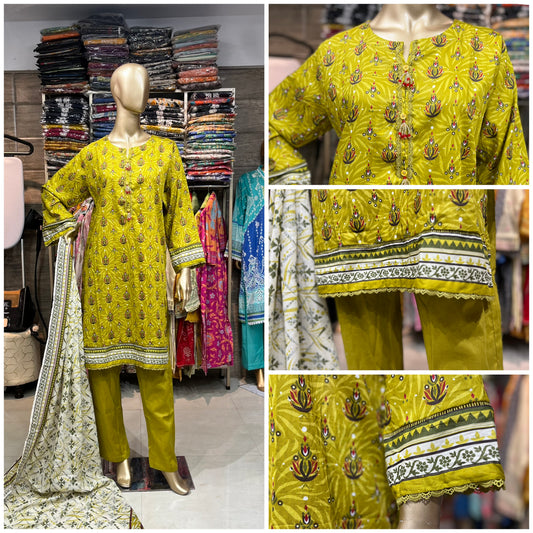 LAWN PRINTED 3 PIECE