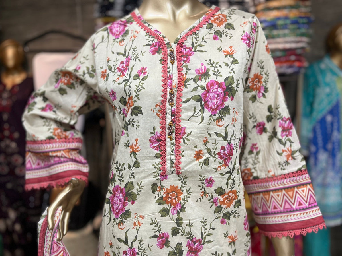 LAWN PRINTED 3 PIECE