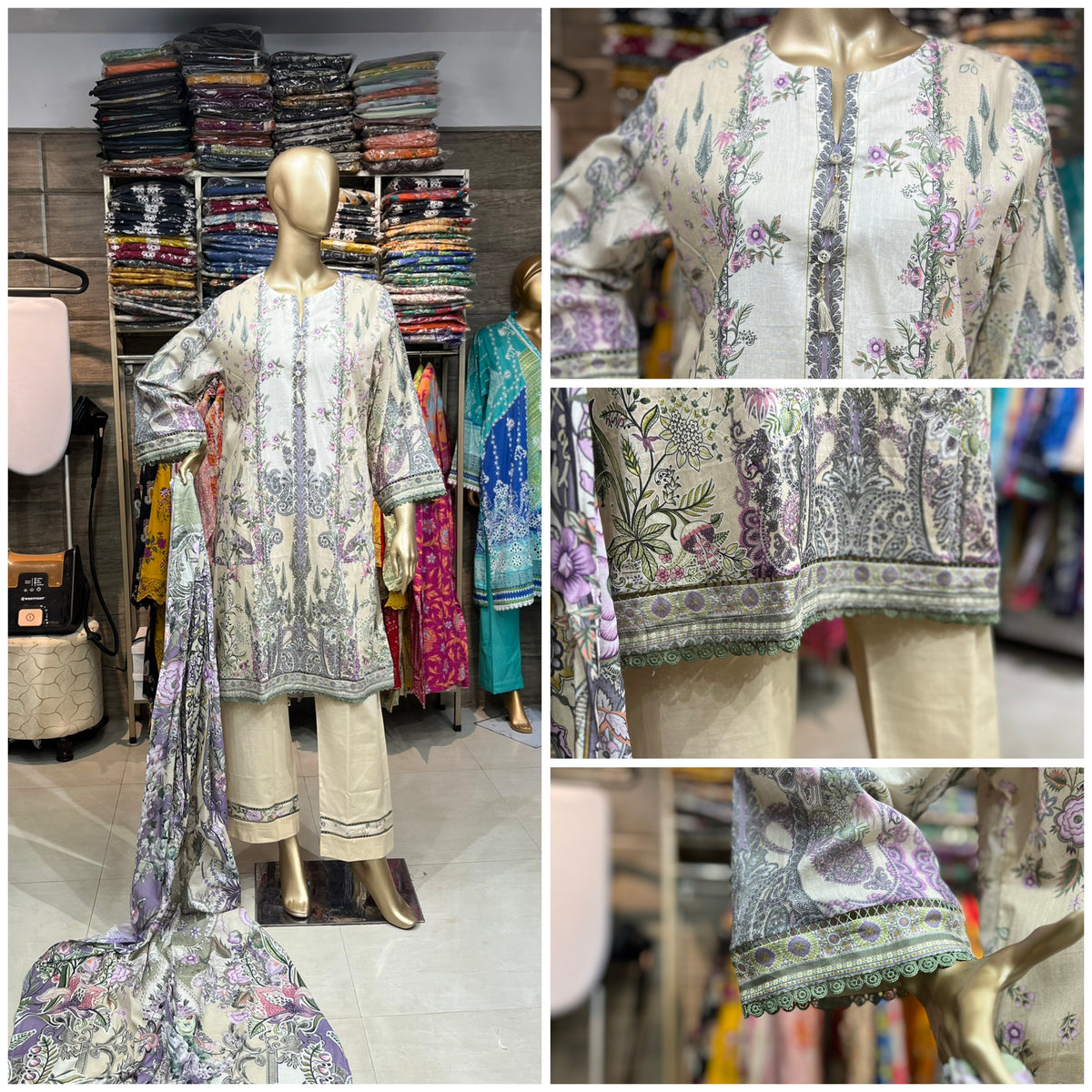 LAWN PRINTED 3 PIECE