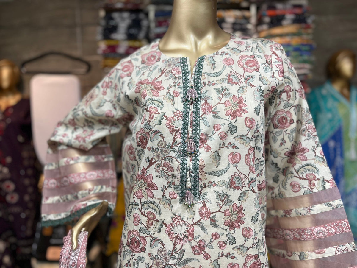 LAWN PRINTED 3 PIECE