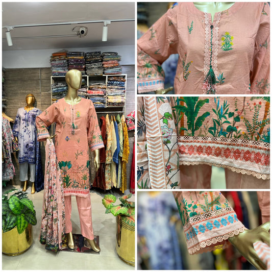 LAWN PRINTED 3 PIECE