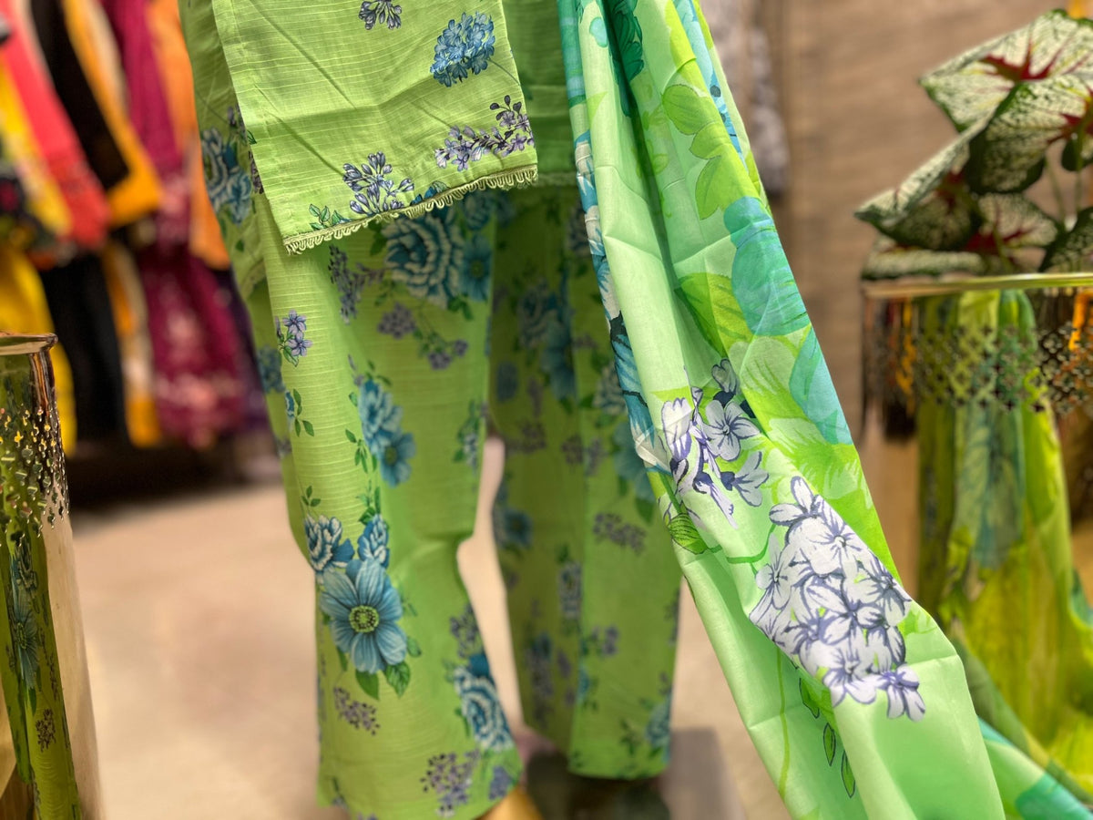 PRINTED DORIA LAWN 3 PIECE