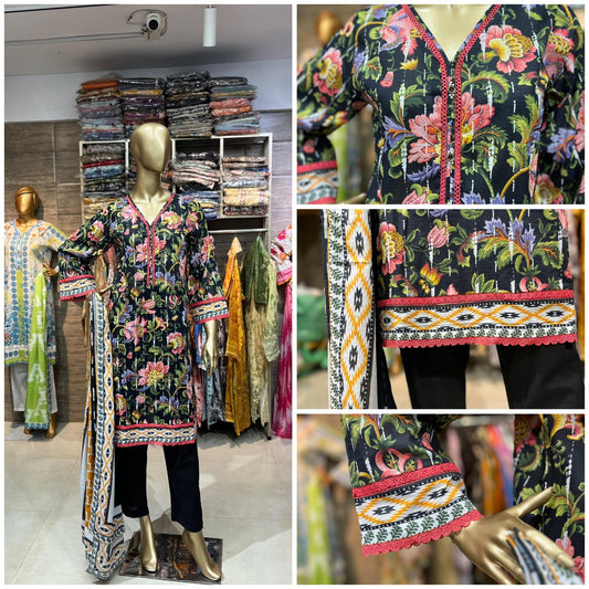 LAWN PRINTED 3 PIECE