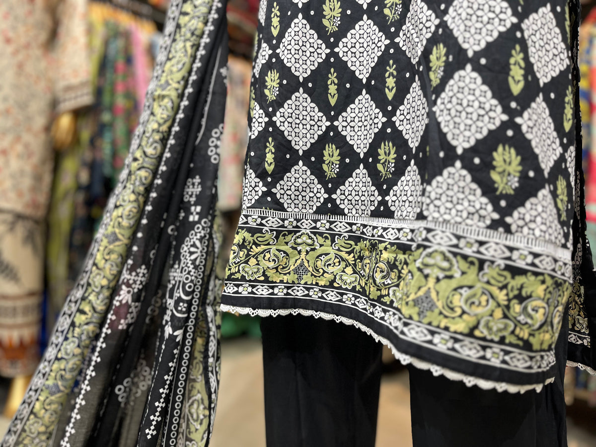 LAWN PRINTED 3 PIECE
