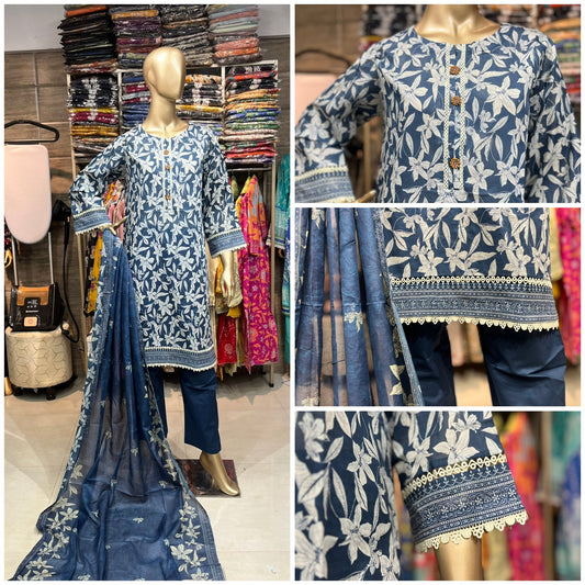 LAWN PRINTED 3 PIECE