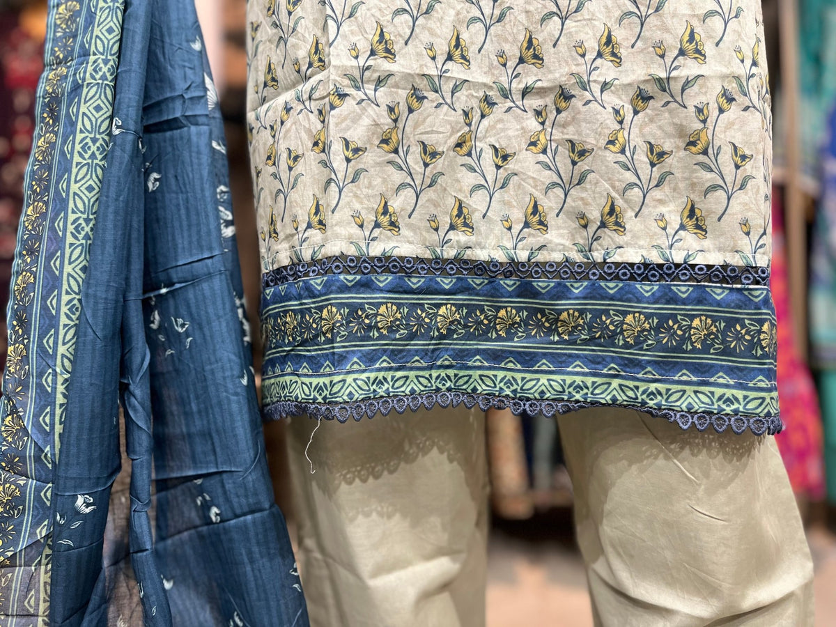 LAWN PRINTED 3 PIECE